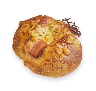 ハーブチーズの<br>ベーコンフランス