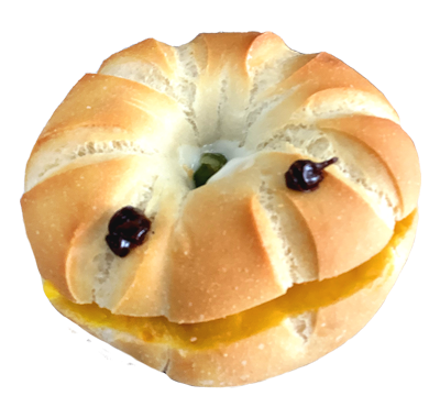 カボチャのベーグル