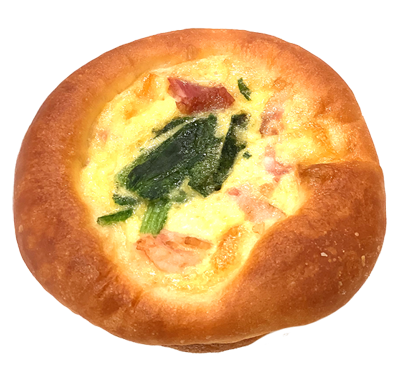 ベーコンとほうれん草のキッシュ