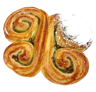 宇治抹茶とクランチのデニッシュ