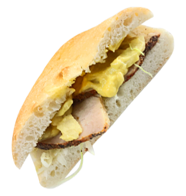 からし蓮根</br>スモークチキンサンド